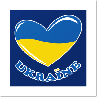 Ukrainian heart Posters and Art